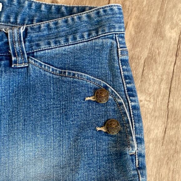 Vintage Sailor Nautical Capri Length Jeans Size 6 - Picture 9 of 11